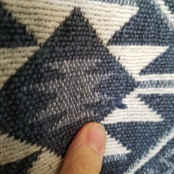 Anu by Natural tapestry jacket blue Aztec design 100% cotton SMALL FLAW - Picture 9 of 11